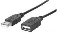 Manhattan 338653 Kábel - usb hosszabbító kábel (usb2.0, 180cm, fekete) kép