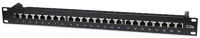 Manhattan 513487 Patch panel - cat5e ftp árnyékolt patch panel, 24 portos, 1u, fekete kép