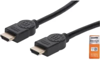 Manhattan ARC, HEC, 4K@60HZ, HDR Kábel - hdmi to hdmi (arc, hec, 4k@60hz, hdr, 1.8m, aranyozott, fekete) kép