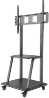 Manhattan MAX.VESA:800X600 gurulós TV állvány - 1db TV részére  + polc kép