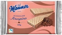 Manner 14.01135 Töltött ostya  knuspino csokoládés 110g kép