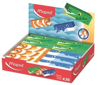 Maped 123401 Radír display, állatos,  „animals”, vegyes minták kép