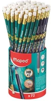 Maped 851830 grafitceruza radírral, ceruzatartó, hb, háromszögletű, maped
