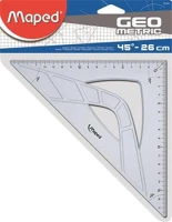 Maped COR_IMA242426 Háromszög vonalzó, műanyag, 45°, 26 cm,  