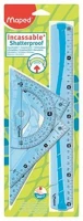 Maped COR_IMA244304 Vonalzókészlet, műanyag, hajlítható, 4 darabos,  