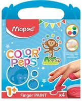 Maped COR_IMA812510 Ujjfesték, alap színek, 4x80 g, kép