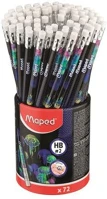 Maped COR_IMA851810 grafitceruza radírral, ceruzatartó, hb, háromszögletű, maped 