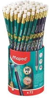 Maped COR_IMA851830 grafitceruza radírral, ceruzatartó, hb, háromszögletű, maped 