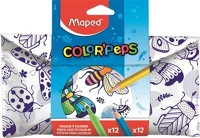 Maped COR_IMA984729 tolltartó, textil, színezhető, tépőzáras, maped 