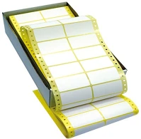 Markin PPP1061-0809 Etikett címke leporellós 72x36,2 mm 8000 db/doboz kétpályás kép