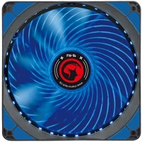 Marvo FN-16 BL Cooler 14cm -  (28db; max. 93,45 m3/h; 4pin csatlakozó; ház hűtésre, kék led) kép