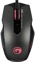 Marvo G916 Egér -  (pixart 3325, 7200dpi, 1000hz, 6 gomb, led, harisnyázott kábel, fekete) kép