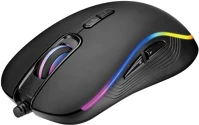 Marvo G940 Egér -  (pixart 3325, 10000dpi, 1000hz, 9 gomb, led, harisnyázott kábel, fekete) kép