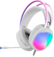 Marvo HG8959 Lumi 40 vezetékes fejhallgató - fehér - rgb világítás kép