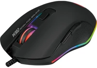 Marvo M302 Egér -  (optikai, 3200dpi, 6 gomb, led, harisnyázott kábel, fekete) kép