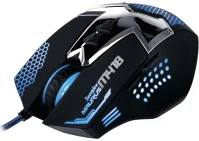 Marvo M418 Egér -  (optikai, 2400dpi, 6 gomb, led, harisnyázott kábel, fekete) kép