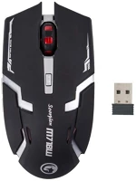 Marvo M718W Egér vezeték nélküli -  (optikai, 1600dpi, 6 gomb, led, fekete) kép