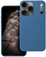 Max TF5907504532196 Telefontok iphone 17 pro  - magsafe kompatibilis kék szilikon hátlap tok kép