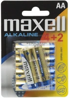 Maxell 18732 Aa alkáli elem 4+2db/csomag kép