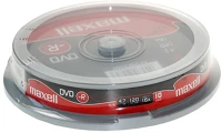 Maxell 275593.40.IN Írható dvd-r  4,7gb 10 db/henger kép