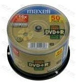 Maxell 275640.30.TW Maxell dvd lemez +r 4.7gb 50db/henger 16x kép