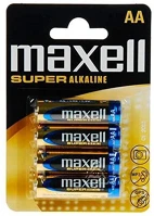 Maxell 774409.04.EU Elem aa ceruza lr6 1,5v super tartós alkaline 4 db/csomag, kép