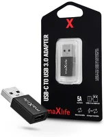 Maxlife TF-0129 Usb type-c - usb adapter -  usb-c to usb 3.0 adapter - 5a - fekete kép