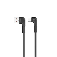 Maxlife TF5906961940360 mxuc-09 kábel - usb / type-c (usb-c) kábel 2m (90 fokban elfordított kép