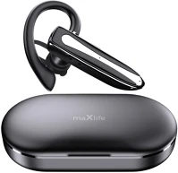 Maxlife TF5907457776920 Mxbh-01 - fekete bluetooth headset, töltő tokkal kép