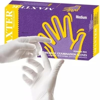 Maxter DA503XSZHT9555002105785 Gumikesztyű  latex púdermentes 