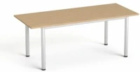 Mayah COR_IBXA42K Tárgyalóasztal, szürke fémlábbal, 80x190 cm,  