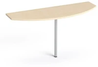 Mayah SV-49/IBXT49J tárgyalótoldat, íves, szürke fémlábbal, 45x140 cm, mayah 