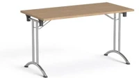 Mayah SV-93/ IBXA93K összecsukható tárgyalóasztal, behajtható fémlábakkal, 130x65 cm, mayah kép