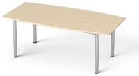 Mayah SV-B8919 J/ IBXA43J tárgyalóasztal, íves, szürke fémlábbal, 80/95x190 cm, mayah 