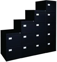 Mayah TR3D/A4 BL5 Függőmappatároló fémszekrény, 3 fiókos, fekete kép