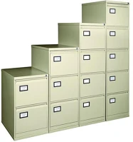 Mayah TR4D/A4 CR1 Függőmappatároló fémszekrény, 4 fiókos, bézs kép