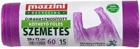 Mazzini 12.02253 Szemeteszsák újrahasznosított  60l köthető füles 15 darabos kép
