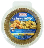 Mazzini COR_KHK1004 sütőpapír, szilikonos, air fryer készülékhez, kerek, 16 cm, 50 db kép