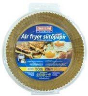 Mazzini COR_KHK1005 sütőpapír, szilikonos, air fryer készülékhez, kerek, 20 cm, 50 db kép