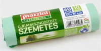 Mazzini COR_KHK903 Szemeteszsák, újrahasznosított, 60 l, 10 db, 55x70 cm, 14 µ, zöld kép
