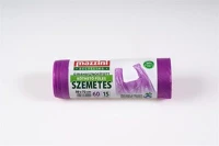 Mazzini COR_KHK905 szemeteszsák, újrahasznosított, köthető füles, 60 l, 15 db, 59x72 cm kép