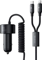 Mcdodo CC-0370 Usb-c+lightning autós töltő fekete kép