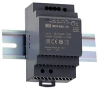 Mean well DDR-60L-15 1 kimenetű dc/dc konverter; 60w; 15v 4a; 4kv szigetelt kép