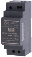 Mean well HDR-30-24 Din sínre szerelhető kapcsolóüzemű tápegység 24vdc 1.5a 30w kép