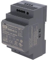 Mean well HDR-60-24 Din sínre szerelhető kapcsolóüzemű tápegység 24vdc 0-2.5a 60w kép