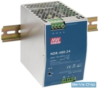Mean well NDR-480-24 MEAN WELL NDR-480-24 24V 20A 480W DIN sínre szerelhető tápegység kép