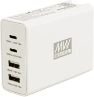 Mean well NGE100 100w univerzális gyorstöltő pd3.0 qc3.0 qc2.0 2xusb-c 2xusb-a kép
