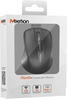 Meetion MINIGOBLACK Meetion wireless egér MiniGo 2.4 Ghz wireless egér fekete kép