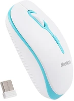 Meetion MT-R547WH+BLUE R547 vezeték nélküli egér fehér-kék kép