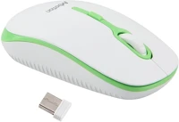 Meetion MT-R547WH+GREEN R547 vezeték nélküli egér fehér-zöld kép